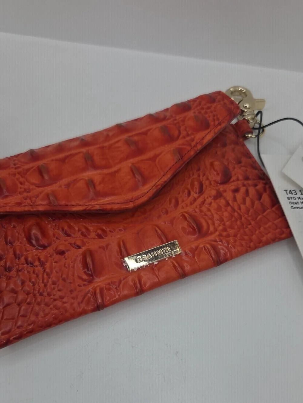 ❤️▪️Brahmin ▪️BYO bring Your Own Mask case Heat Melbourne Genuine Leather